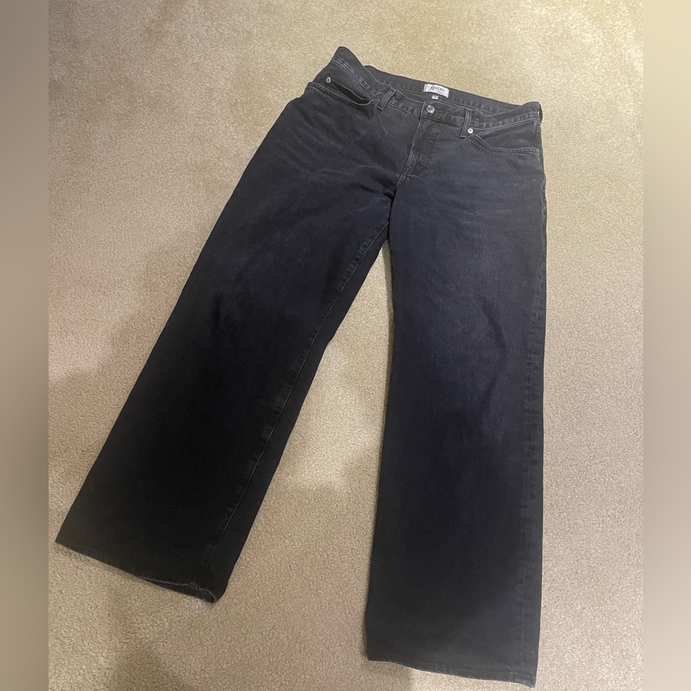Agolde low rise fusion jeans.